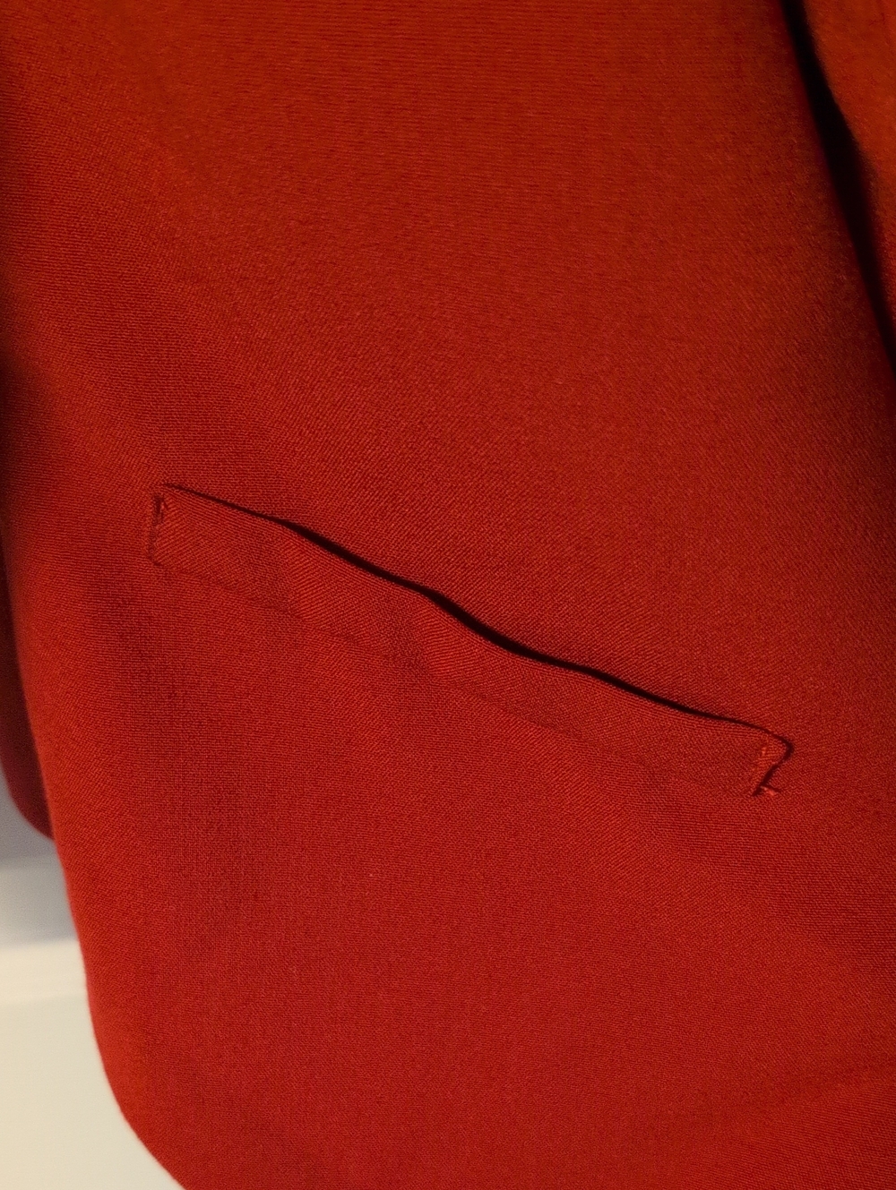 Open-Front Red Blazer - Picture 5 of 6
